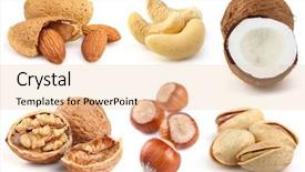  Presentation with edible nuts - Slide deck having car vehicle transportation 3d illustration concept background and a gray colored foreground