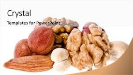  Presentation with mix of cabbages on white - Presentation theme enhanced with almonds cashews - mix nuts isolated on white background and a white colored foreground