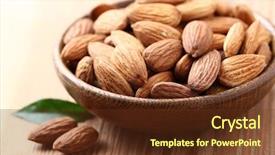  Presentation with almonds - PPT theme with happy customer giving car key to mechanic background and a dark gray colored foreground