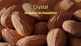  Presentation with almonds - Amazing theme having almonds-nuts-close-up-macro backdrop and a tawny brown colored foreground
