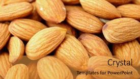  Presentation with almonds - Cool new slides with almonds backdrop and a gold colored foreground