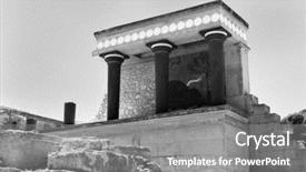  Presentation with palace of fine arts - Beautiful PPT theme featuring almost 5 000 years ago backdrop and a gray colored foreground