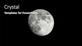  Presentation with moon - Colorful slide set enhanced with almost-full-moon-against backdrop and a black colored foreground