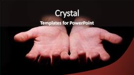  Presentation with black childrens babys hands - Beautiful slides featuring alms on a black background backdrop and a dark gray colored foreground