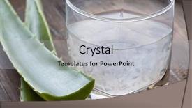  Presentation with aloe vera - Audience pleasing PPT layouts consisting of aloe drink backdrop and a light gray colored foreground