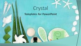  Presentation with skin wounds - Cool new PPT theme with aloe-vera-anti-ageing-skin backdrop and a arctic colored foreground