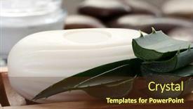  Presentation with beauty product - Colorful theme enhanced with aloe vera grooming product - beauty treatment backdrop and a tawny brown colored foreground