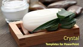  Presentation with beauty product - Beautiful slides featuring aloe vera grooming product - beauty treatment backdrop and a tawny brown colored foreground