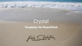  Presentation with aloha - Slide deck consisting of aloha-the-word-aloha-written background and a gray colored foreground