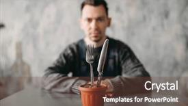  Presentation with autism - Beautiful presentation design featuring alone autistic man autism syndrome backdrop and a tawny brown colored foreground