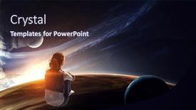  Presentation with alone - Beautiful theme featuring alone in this bg world backdrop and a wine colored foreground