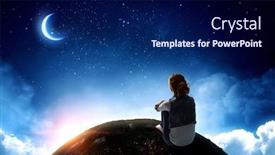  Presentation with world missions - Colorful PPT theme enhanced with alone-in-this-bg-world backdrop and a navy blue colored foreground