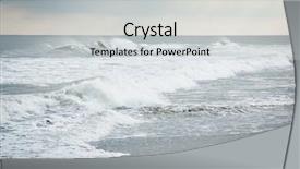  Presentation with ocean waves - Audience pleasing presentation design consisting of along the new jersey shore backdrop and a light gray colored foreground