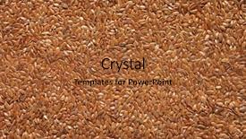 Presentation with seed - PPT theme with alpha omega - flax seed close up background and a red colored foreground