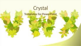  Presentation with green leaves - Slide deck featuring anse lazio beach at praslin island seychelles background and a light gray colored foreground