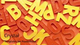  Presentation with alphabet - Amazing presentation design having alphabet background special toned photo f x focus point on the center backdrop and a red colored foreground