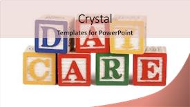  Presentation with alphabet - Presentation theme enhanced with alphabet blocks lined up background and a lemonade colored foreground