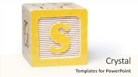  Presentation with preschool - Audience pleasing slide set consisting of alphabet blocks preschool - s block backdrop and a blonde colored foreground