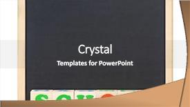  Presentation with work the word in your life - Cool new theme with alphabet blocks with small blackboard backdrop and a dark gray colored foreground