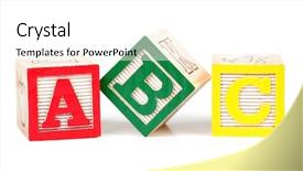  Presentation with abc - Cool new slides with alphabet blocks backdrop and a  colored foreground