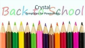  Presentation with back to school concept school - Beautiful presentation theme featuring alphabet border - back to school backdrop and a cool aqua colored foreground