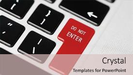  Presentation with cyber stalking computer laptop suffering - Amazing PPT theme having alphabet border - closeup of laptop computer keyboard backdrop and a soft green colored foreground