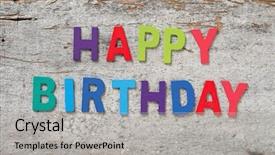  Presentation with alphabet border - Presentation consisting of alphabet border - colorful words happy birthday made background and a light gray colored foreground