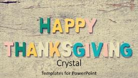  Presentation with happy thanksgiving - Amazing slide set having alphabet border - colorful words happy thanksgiving made backdrop and a soft green colored foreground