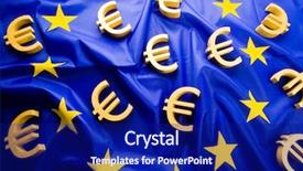  Presentation with alphabet border - Slides with alphabet border - flag of european union background and a navy blue colored foreground