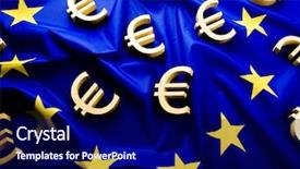  Presentation with alphabet border - Audience pleasing slides consisting of alphabet border - flag of european union backdrop and a navy blue colored foreground