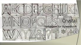  Presentation with dollar signs - Beautiful theme featuring alphabet dollar cent and punctuation backdrop and a light gray colored foreground