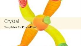  Presentation with number 1 - Audience pleasing slide deck consisting of alphabet-from-fruit-the-number backdrop and a yellow colored foreground