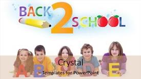  Presentation with kids alphabet - Cool new theme with tropical sandy beach at summer sunny day phi phi island southern thailand backdrop and a light blue colored foreground