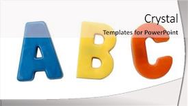  Presentation with letter - Audience pleasing PPT layouts consisting of alphabet letters plastic - letter magnets a b c backdrop and a white colored foreground