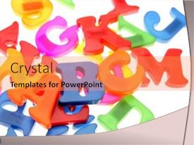 Alphabet Letters PPT template 30 | CrystalGraphics