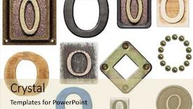  Presentation with alphabet - Amazing PPT theme having alphabet made of wood metal backdrop and a lemonade colored foreground