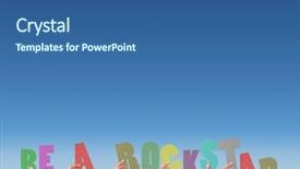  Presentation with rockstar - Cool new presentation with alphabet of be a rockstar backdrop and a  colored foreground