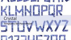  Presentation with photograph - Slides featuring alphabet of blue tape background and a light blue colored foreground