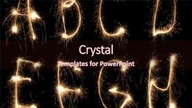  Presentation with wooden english letters alphabet - Audience pleasing slide set consisting of alphabet sparkler see other letters backdrop and a wine colored foreground