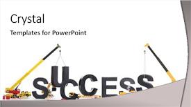  Presentation with white letters - PPT layouts having up by group of construction background and a white colored foreground