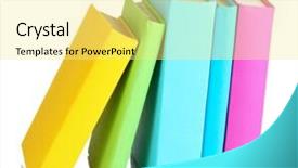  Presentation with archive - Audience pleasing presentation consisting of alphabetical archive - books isolated on white backdrop and a  colored foreground