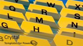  Presentation with tabs - Presentation with alphabetical index for sorting cards background and a gold colored foreground