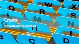  Presentation with data - Audience pleasing slides consisting of alphabetical index to sort index backdrop and a teal colored foreground