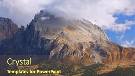  Presentation with europe - Presentation with alpine-fields-of-seiser-alm background and a tawny brown colored foreground
