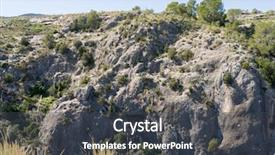  Presentation with japan beautiful landscape mountain fuji - Beautiful PPT theme featuring alpine landscape green mountain enviroment backdrop and a dark gray colored foreground