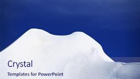  Presentation with alpine - Presentation featuring alpine landscape in altai mountains russian federation background and a sky blue colored foreground