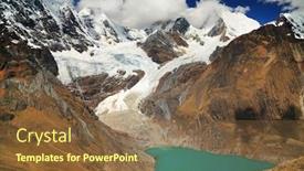  Presentation with america - Amazing slide set having alpine landscape in cordiliera huayhuash peru south america backdrop and a tawny brown colored foreground