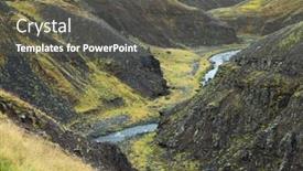  Presentation with iceland - Colorful theme enhanced with alpine-landscape-in-iceland-europe backdrop and a gray colored foreground