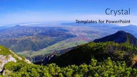 Presentation with alpine - Amazing slide set having alpine-landscape-in-piatra-craiului backdrop and a light blue colored foreground
