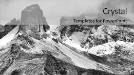  Presentation with europe - Theme having alpine-landscape-in-the-dolomites background and a light gray colored foreground